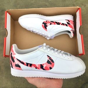 NEW Nike Cortez Classic Leather Pink Camo